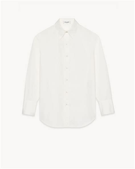 oversized ysl shirt|Oversized Shirt in Poplin .